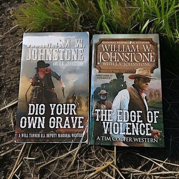 William W Johnstone Western Book Lot 2 Dig Your Own Grave The Edge of Violence. - Picture 1 of 16